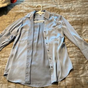 Satin dress shirt from express